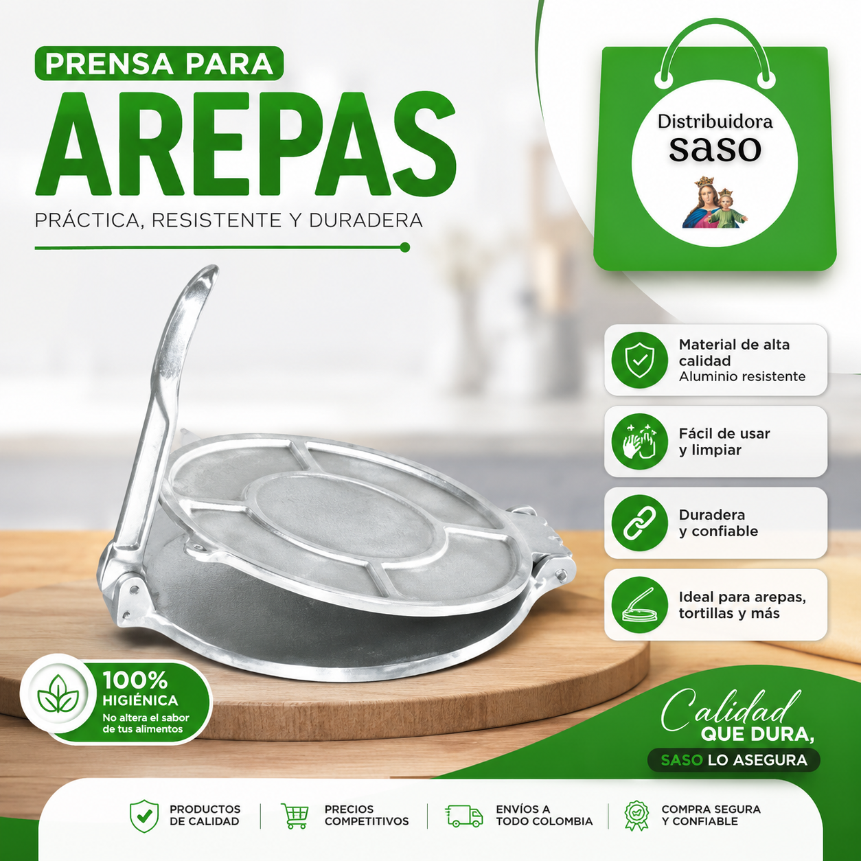 pataconera de aluminio #2 de 15cm