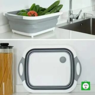 tabla de picar plegable 2 en 1 con desague
