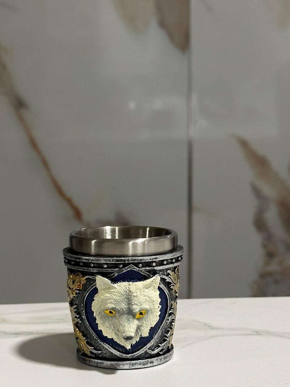 🐶 Copa Shot Metálica con Diseño de Perro ✨ Chupito Gothic Kawaii Resistente y Original | Ideal para Fiestas, Coleccionistas y Regalo Único 🖤🥃