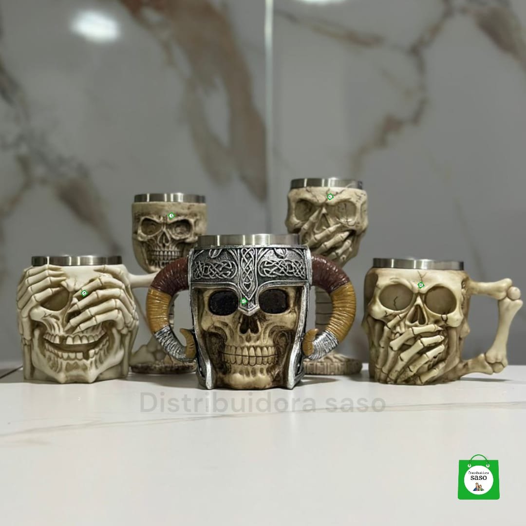 paquete completo de calavera sin copas shot