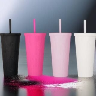 vaso pitillo de 300ml con estilo de starbucks