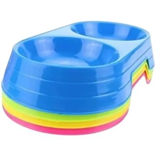 plato de mascota doble pequeña