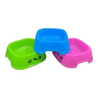 plato de mascotas mediano cuadrado