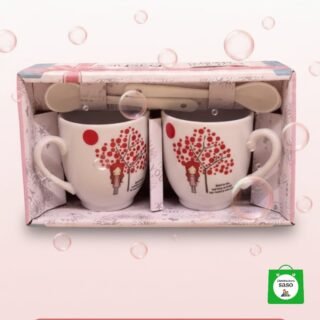 juego de pocillos tinteros con cucharas