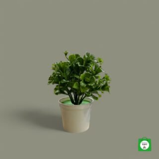 planta plastica artificial con diseño de arbol