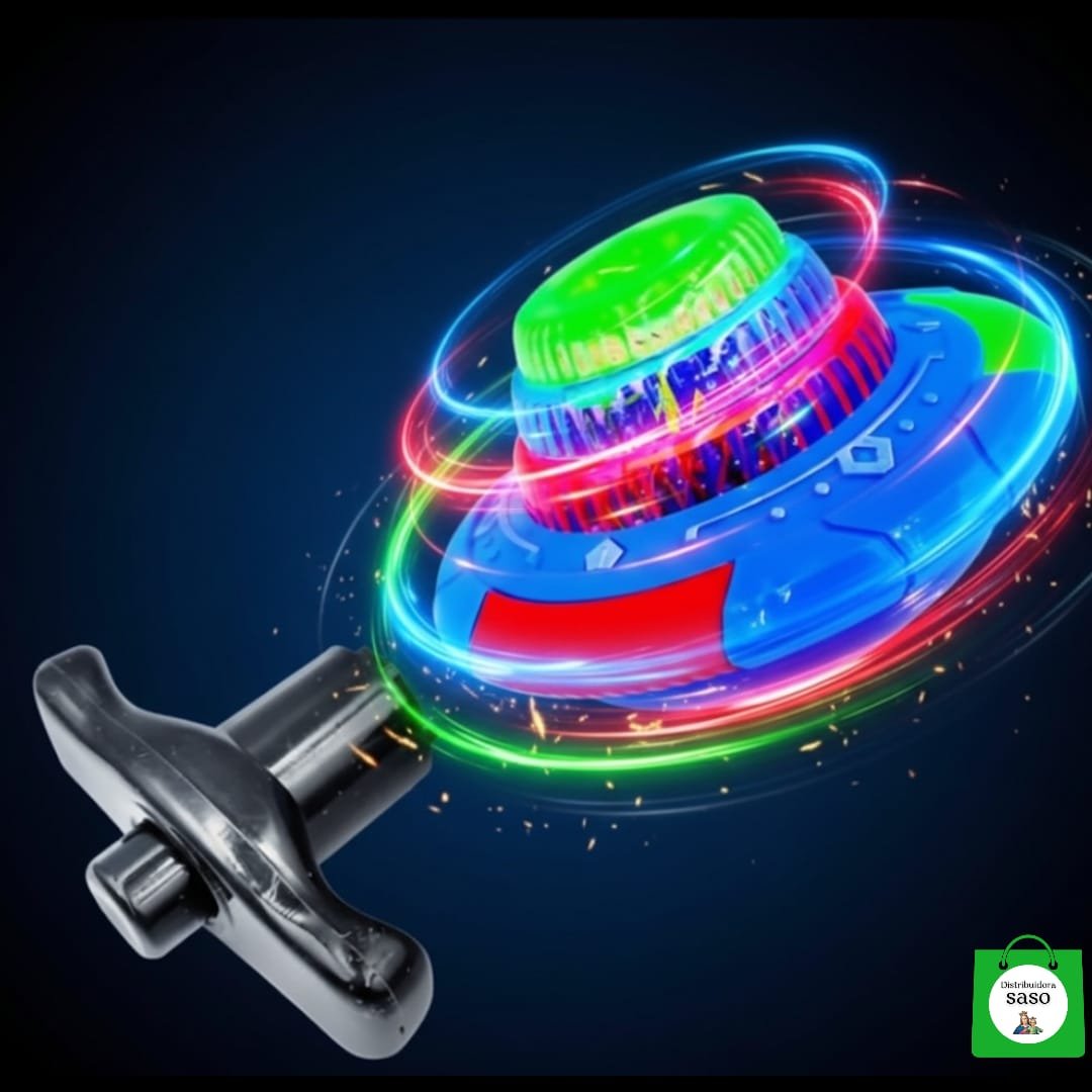 🌀 Trompo Bailarín con Sonido y Luces ✨ Juguete Giroscópico Interactivo | Colores y Diversión Garantizada 🎵🌈