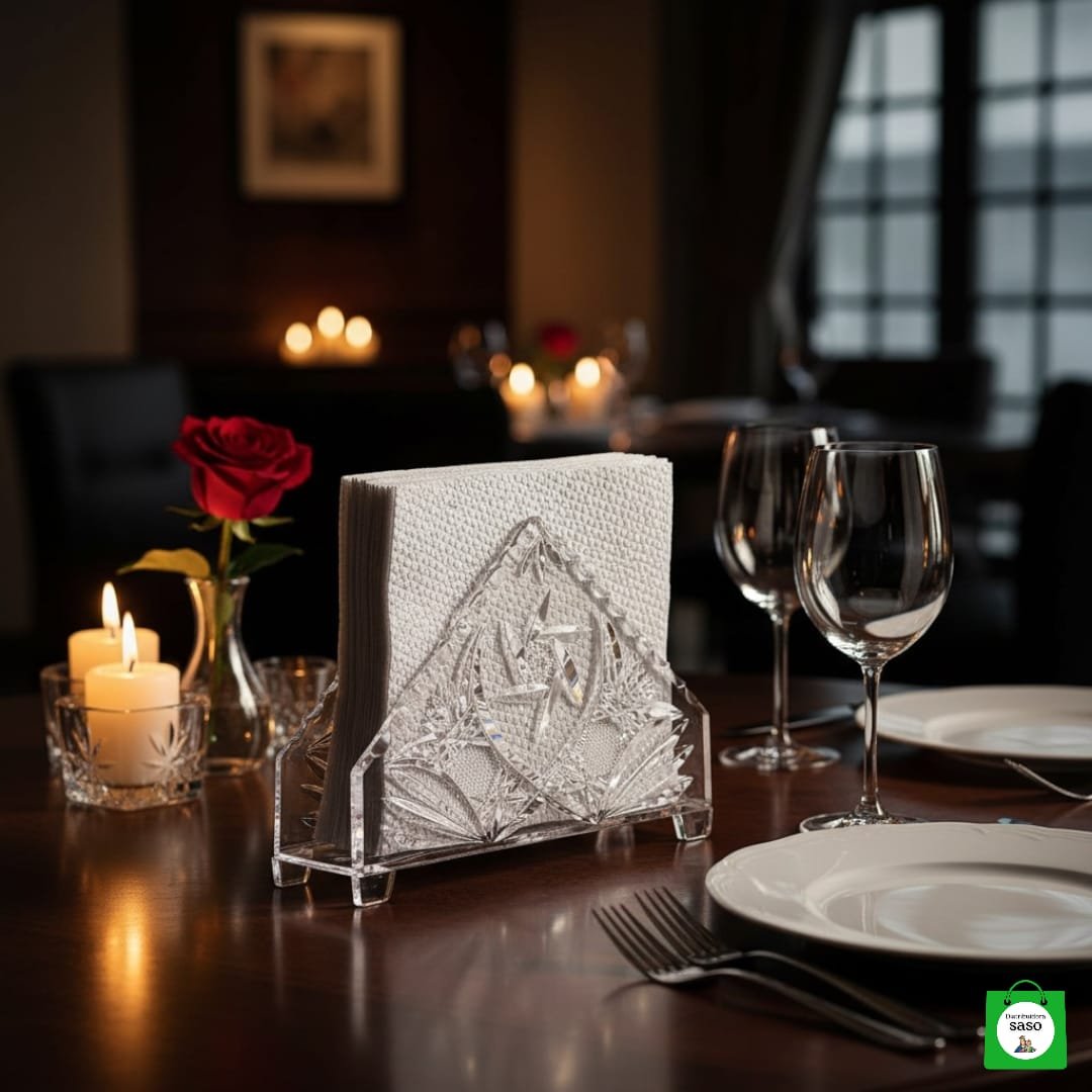 servilletero elegante de acrilico