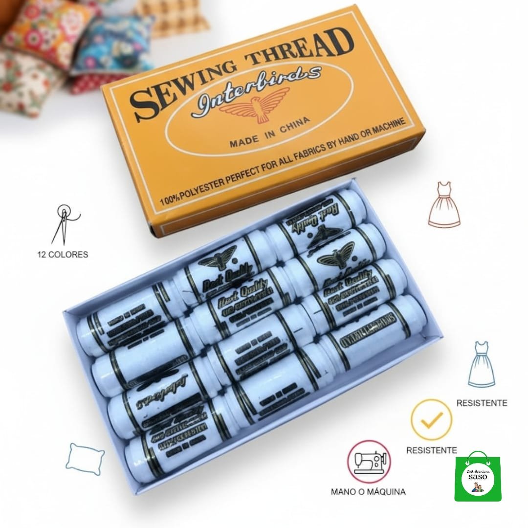 set de hilos para cocer