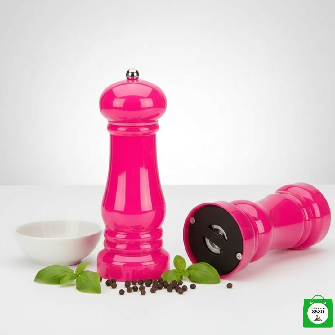 🌶️ Molino de Pimienta en Acrílico ✨ Molinillo Manual Transparente | Elegante, Resistente y Fácil de Usar 👨🍳✅