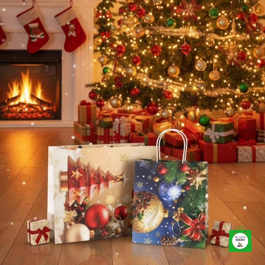 bola de regalo de navidad de papel