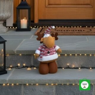 muñeco reno patas largas de navidad