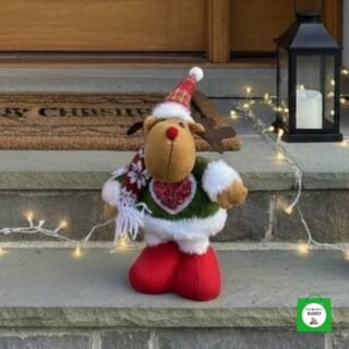 muñeco de reno patas largas de navidad