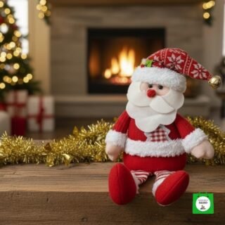 muñeco papa Noel de navidad de arena