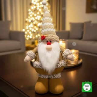 muñeco papa Noel patas largas de navidad