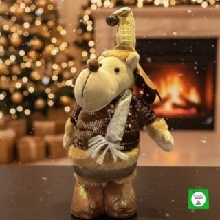muñeco de reno patas largas de navidad
