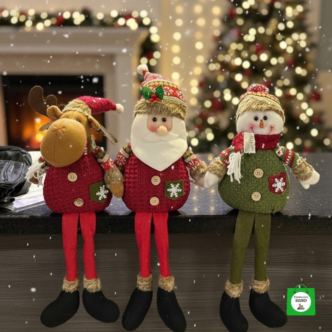 trio de muñecos de navidad de arena