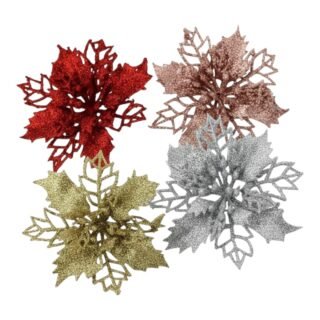 juego de flores escarchadas