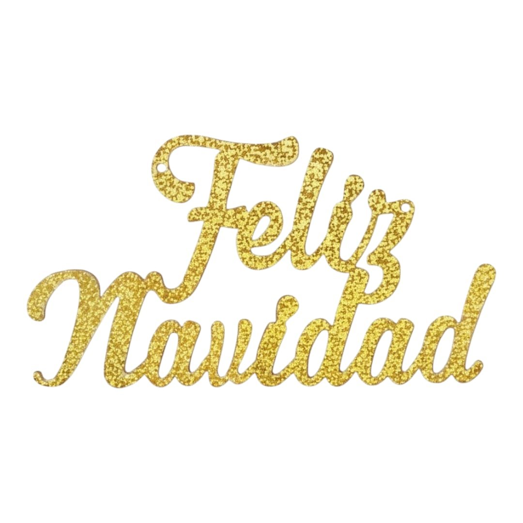 letrero de feliz navidad