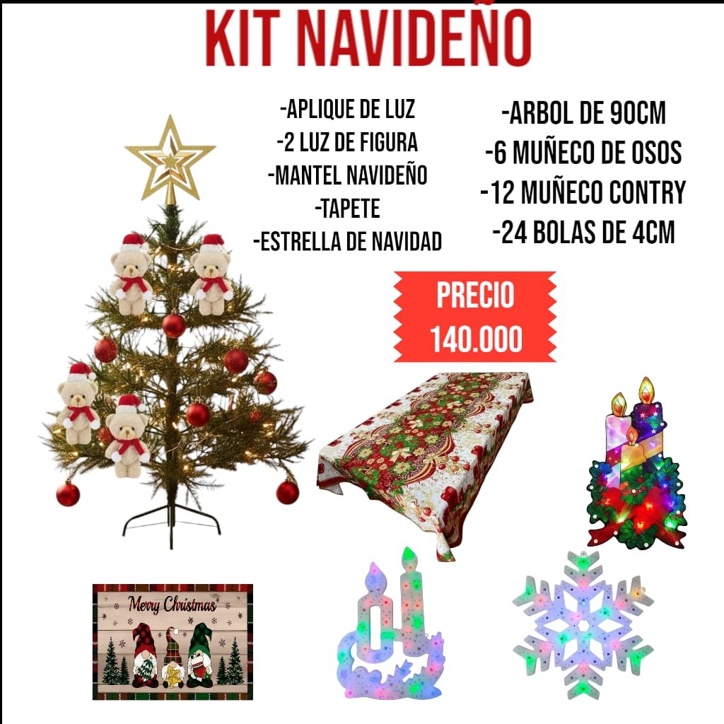 kit de navidad de 140.000