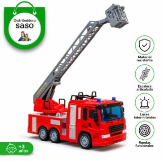 🚒 Camión de Bomberos a Control Remoto ✨ Juguete RC con Luces y Sonido | Diversión Garantizada para Niños 🎮🔥