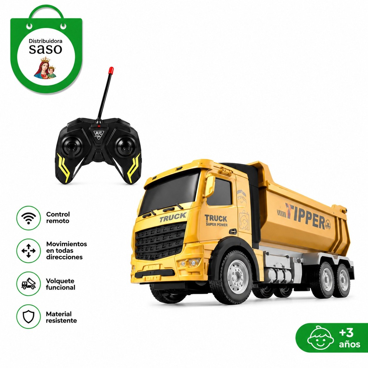 🚛 Camión Volqueta a Control Remoto ✨ Juguete RC Construction | Descarga Real y Diversión Garantizada 👷🎮
