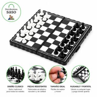 ♟️ Mini Ajedrez Portátil Imantado ✨ Juego de Mesa Magnético | Ideal para Viajes y Juego en Cualquier Lugar 🧠✈️