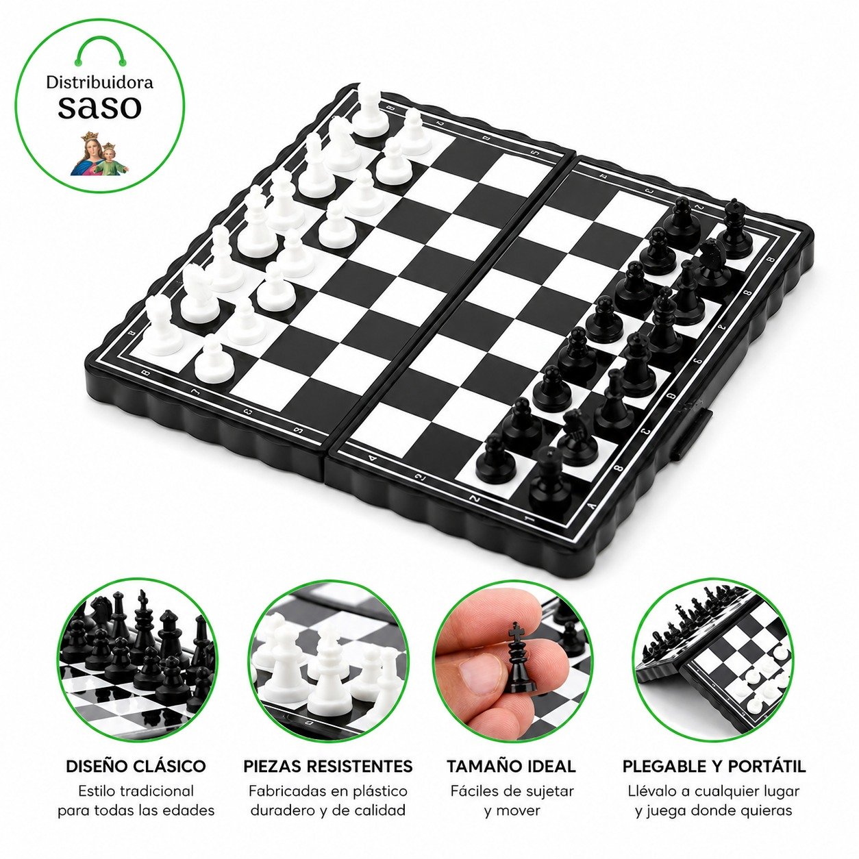 ♟️ Mini Ajedrez Portátil Imantado ✨ Juego de Mesa Magnético | Ideal para Viajes y Juego en Cualquier Lugar 🧠✈️