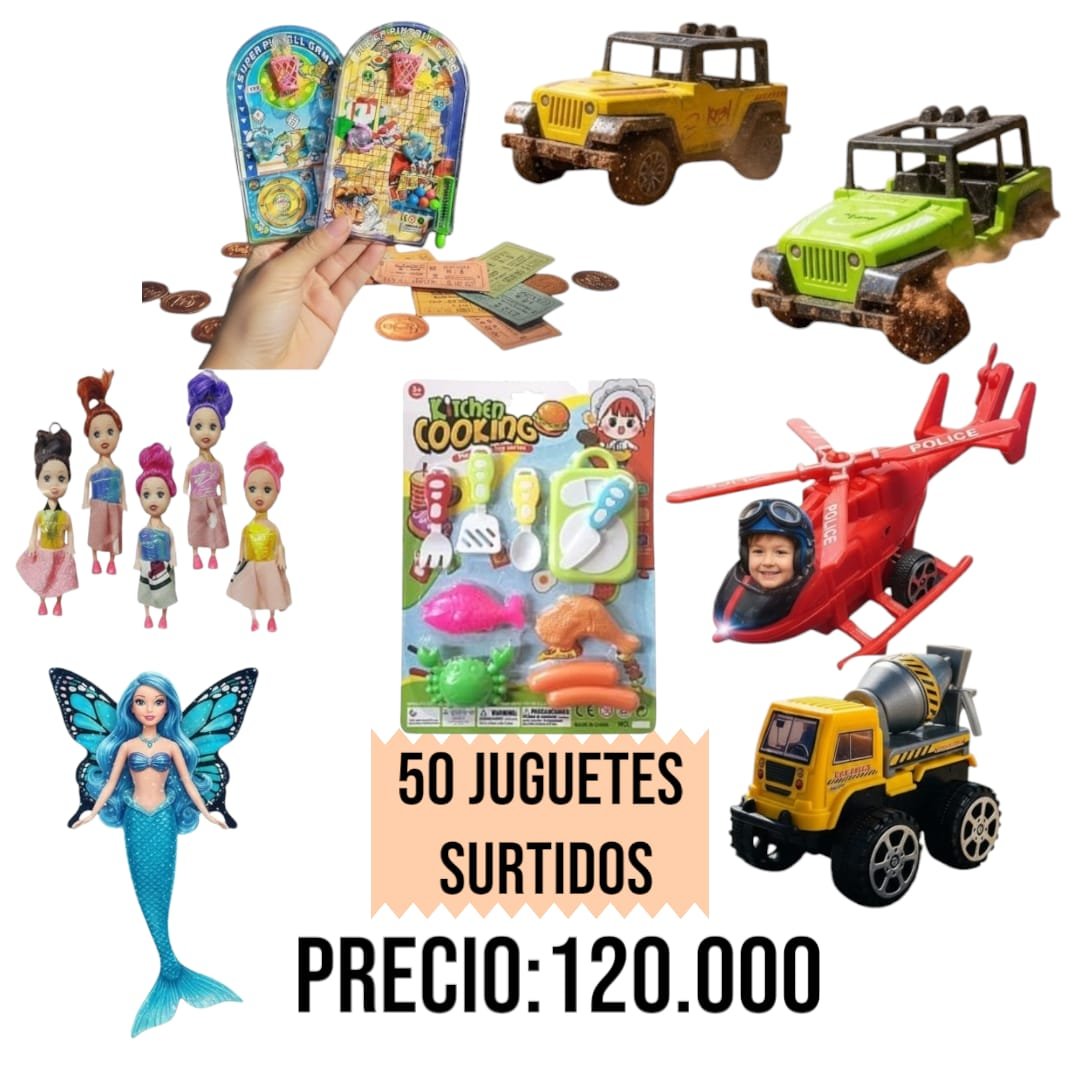 🚗🎀 Mega Bolsa x50 Juguetes Carros y Muñecas — El Regalo Perfecto para Niño y Niña