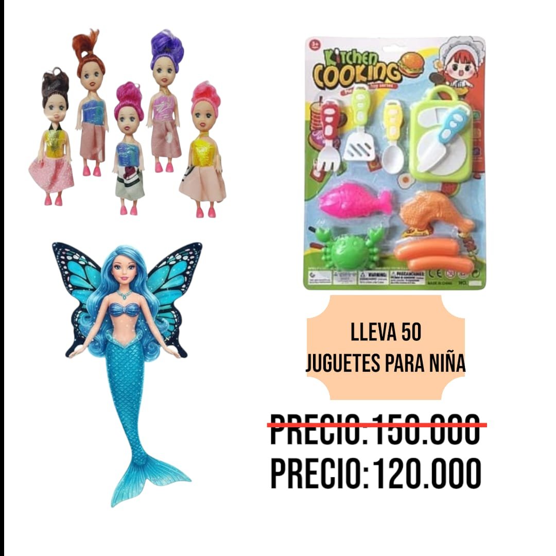 🎀🌟 Mega Bolsa x50 Juguetes Surtidos Niña — 50 Sorpresas Mágicas de Diversión Garantizadas