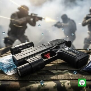 pistola sencilla de hidrogel