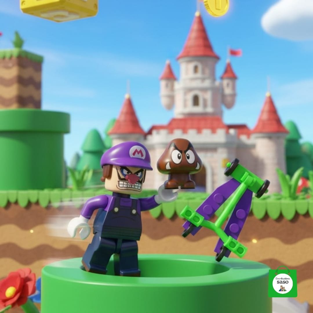 figura tipo lego del mundo de mario