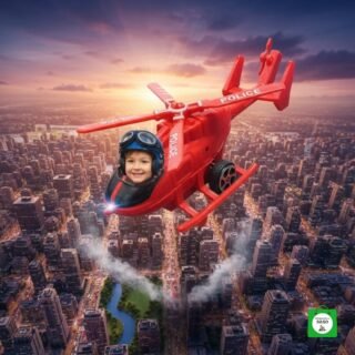 helicóptero pequeño de impulso