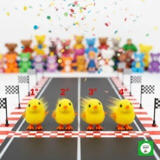 pollito saltarín de cuerda