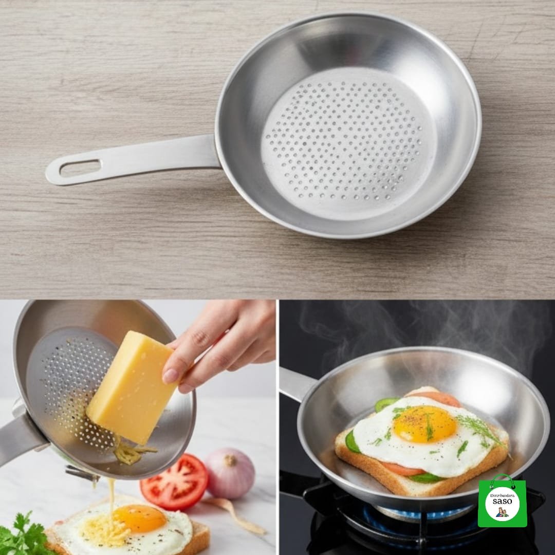 🍳🔥 Cacerola Aluminio Pequeña con Mango 10-16cm — Liviana, Duradera y Compatible con toda Estufa