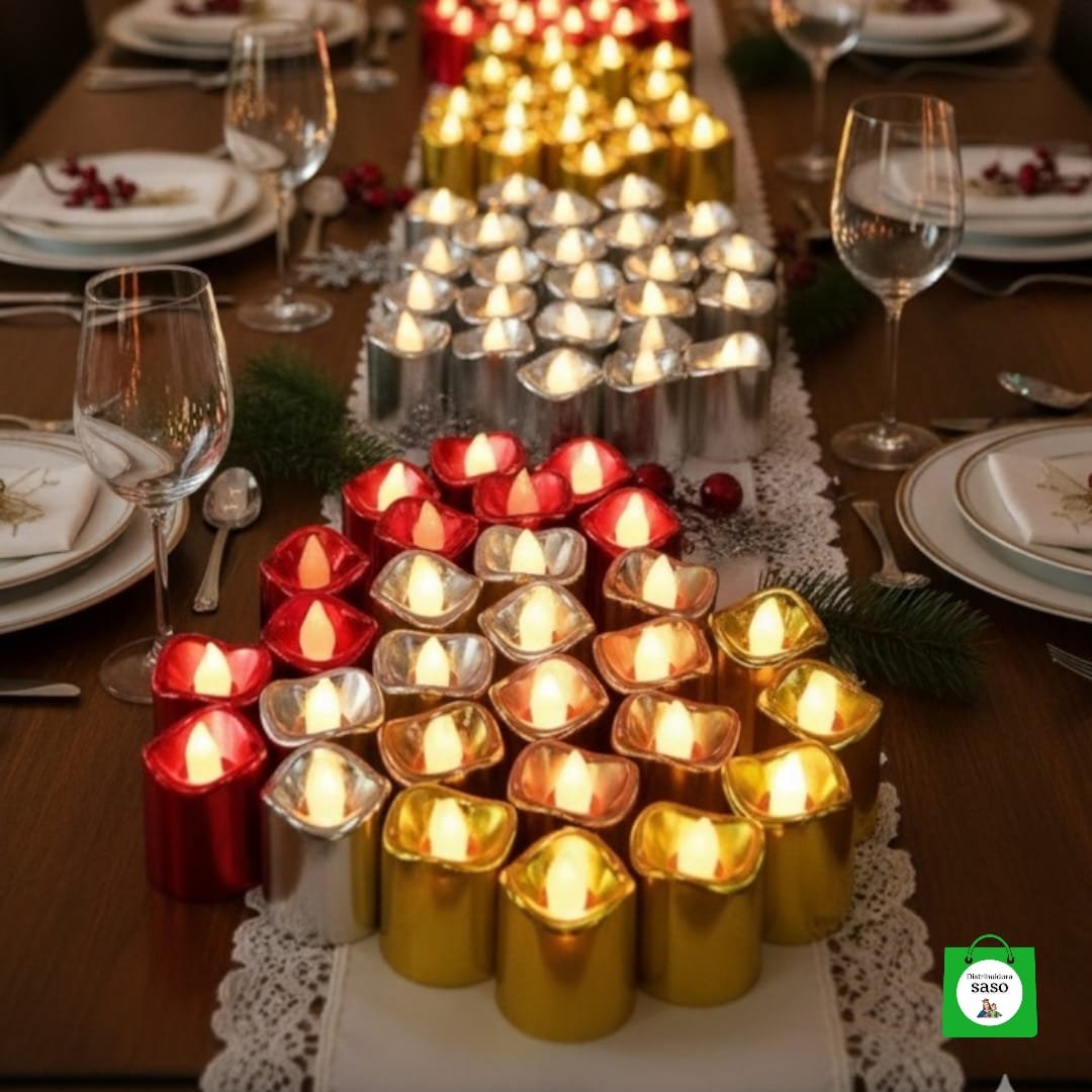 set x 12 velas de colores fuertes