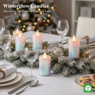 set de 24 velas con diseño elegante