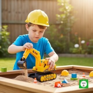 retro escabadora de juguete