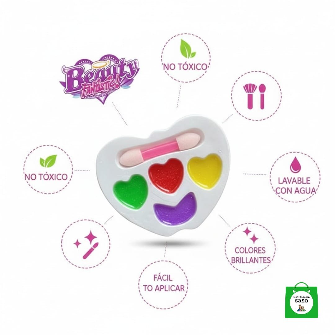 set de maquillaje sencillo para niñas