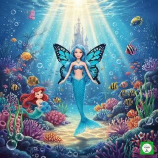 muñeca de sirena de juguete