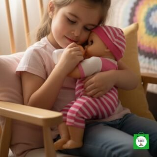 muñeca de tela con llanto