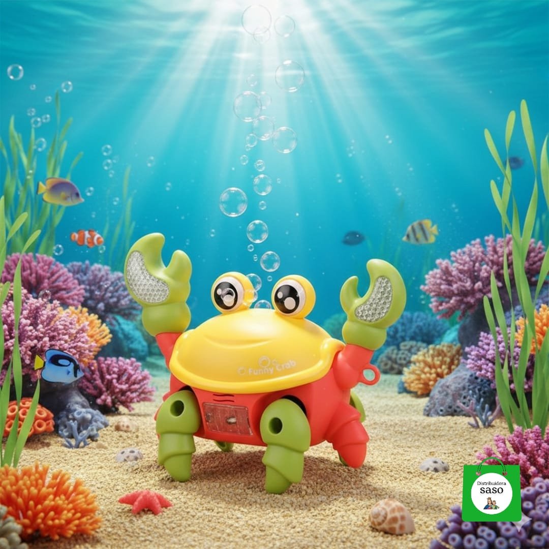 🌊✨ Cangrejo Mágico de Juguete – Con Luz, Sonido y Movimiento Real ¡Para Toda la Familia!