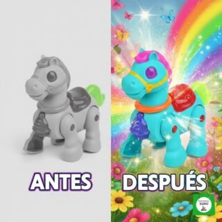 caballo con sonido movimiento y luz