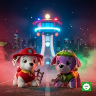 perro con sonido movimiento en estilo de paw patrol