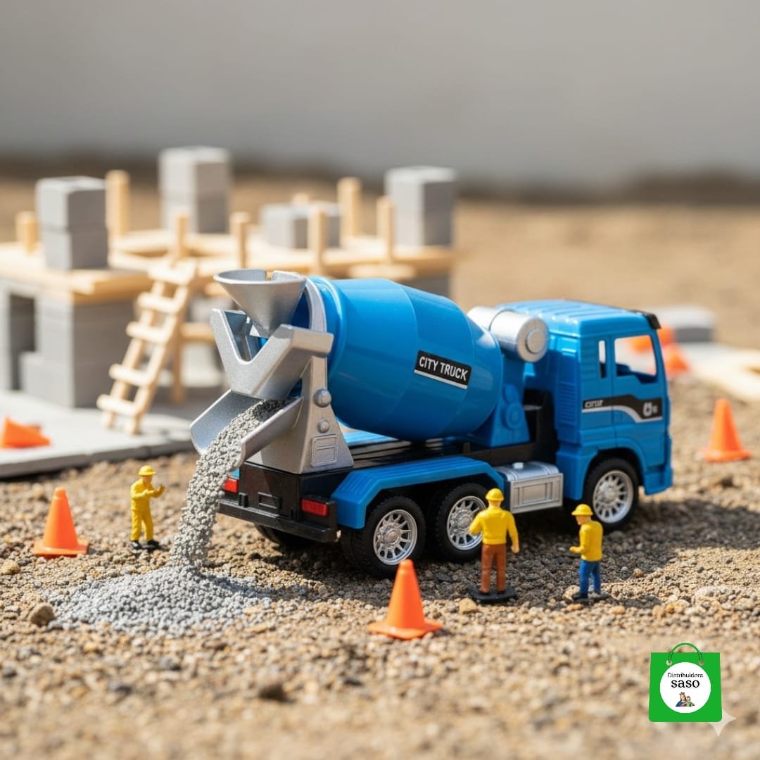 camion tipo mixer de juguete