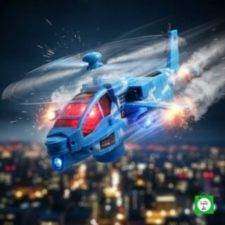 helicóptero con sonido musical y movimiento