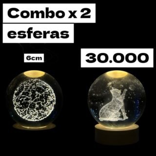 dúo de esferas de 6cm