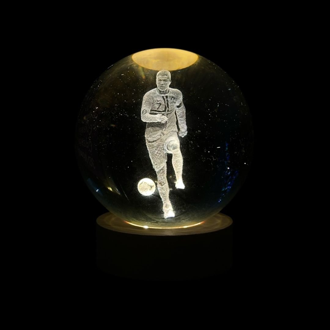 esfera de luz de cristiano ronaldo de 10cm
