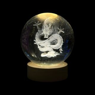 esfera de luz de dragon de 10cm