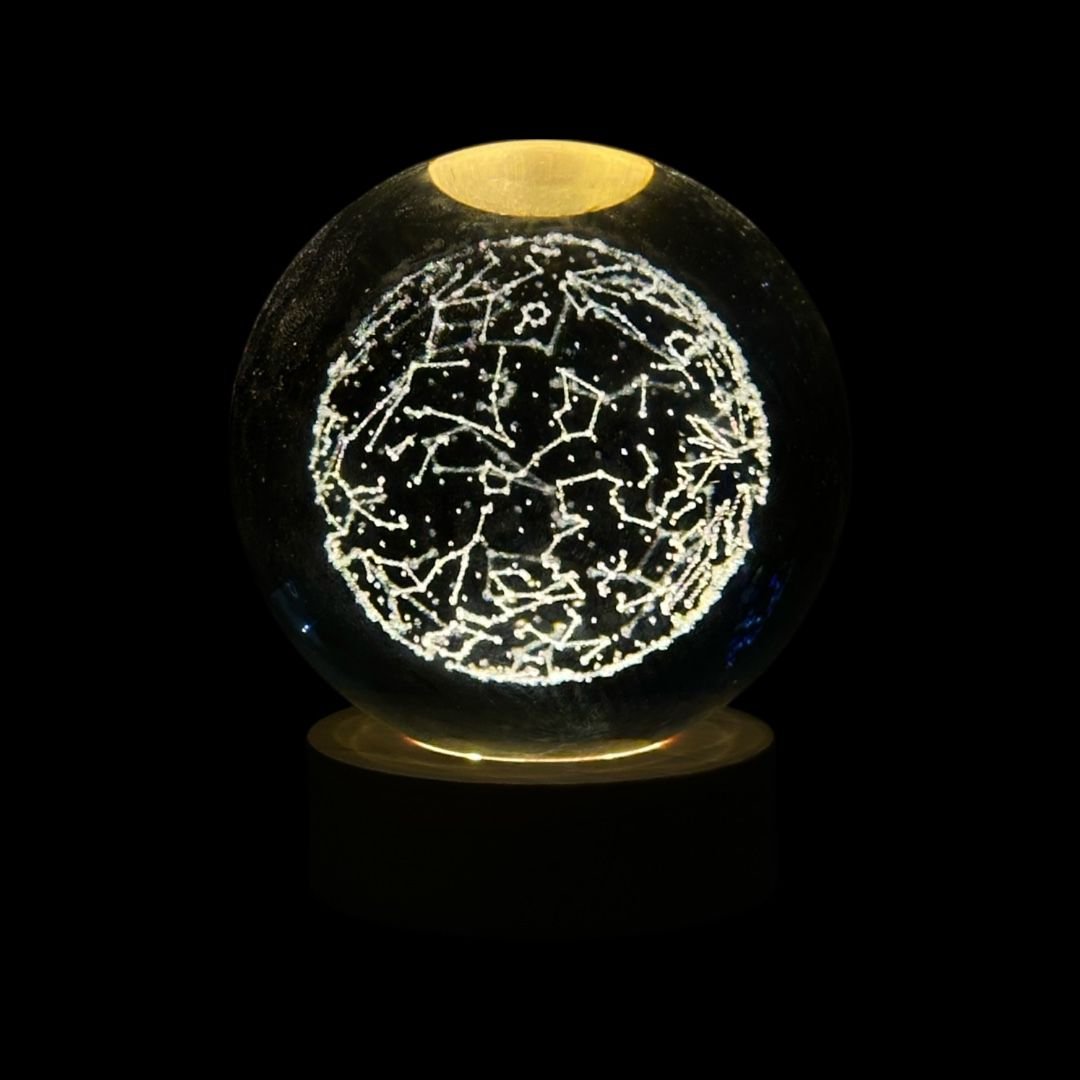 esfera de luz de meteorito de 10cm
