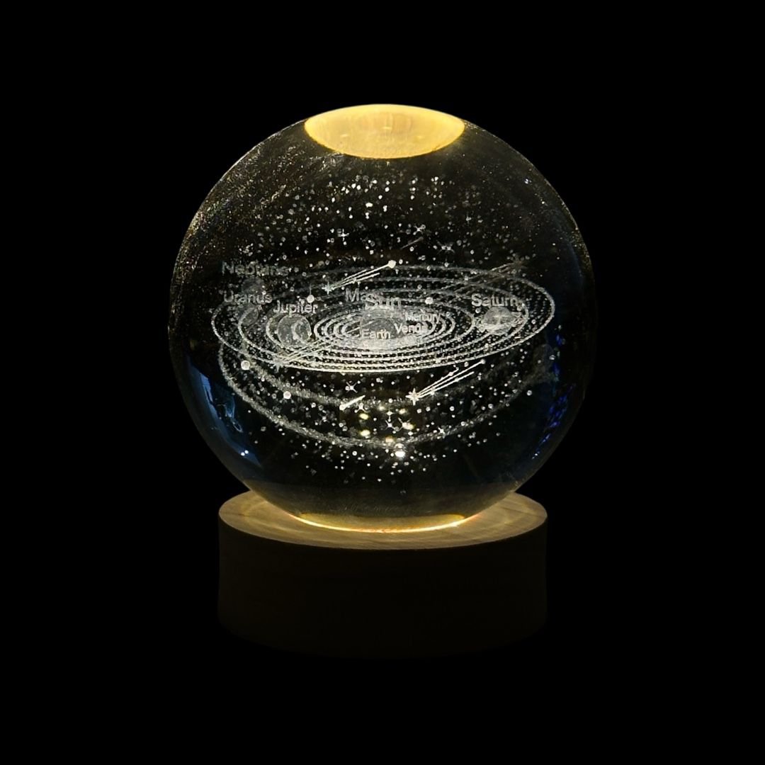 esfera de luz del sistema solar de 10cm